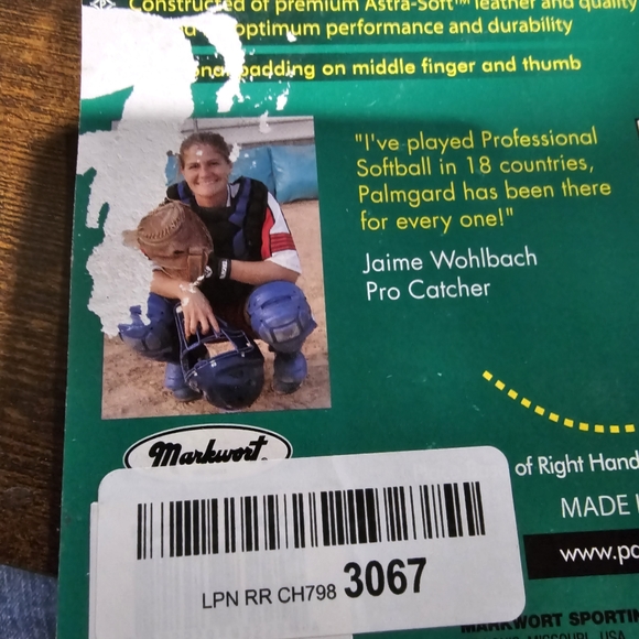 NIP- Markwort Palmgard Xtra Inner Glove, Black- Childrens size XL- Right Hand - Picture 6 of 11